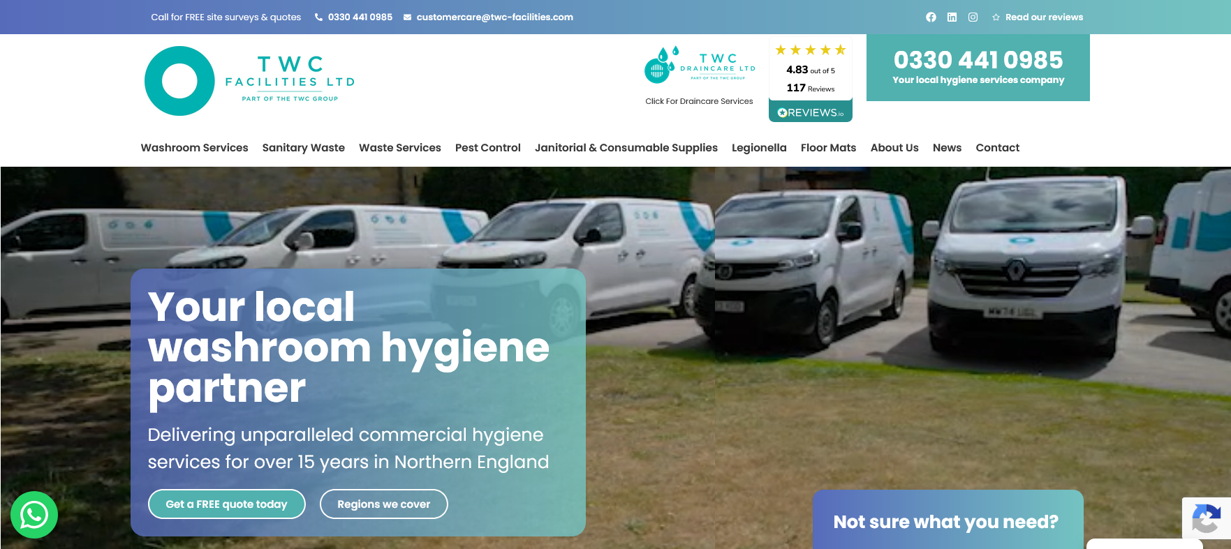 TWC Facilities Ltd Website Screenshot 001