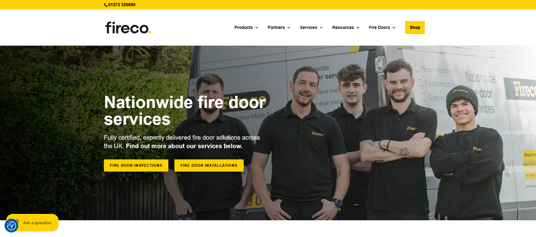 Fireco Website Screenshot 001