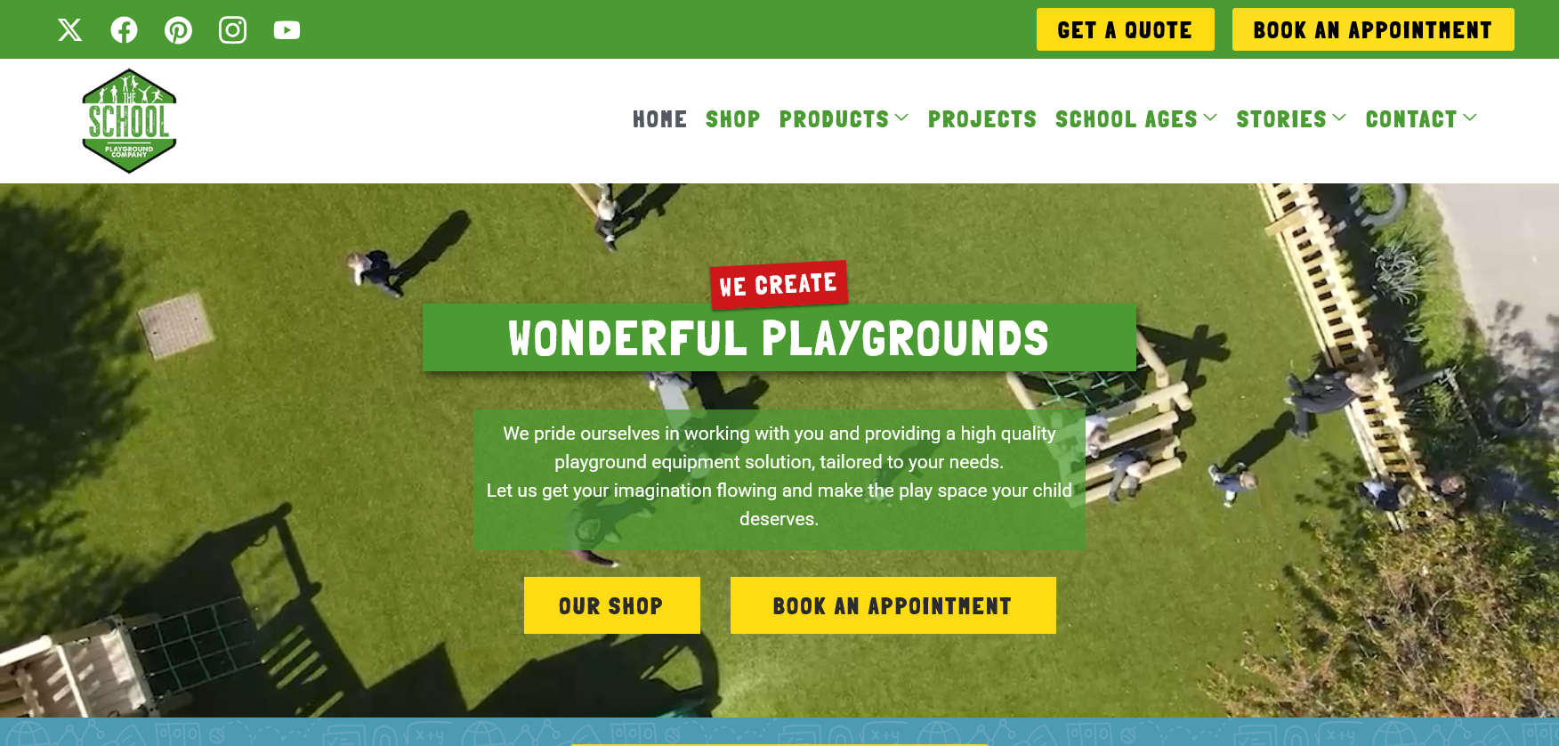 The School Playground Company Website Screenshot 001