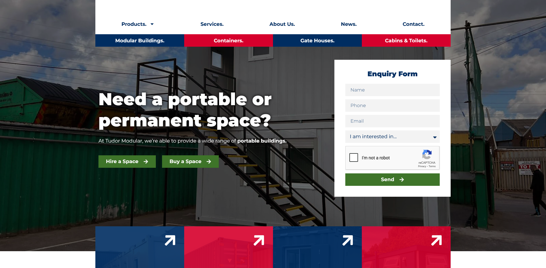 Tudor Modular Website Screenshot 001