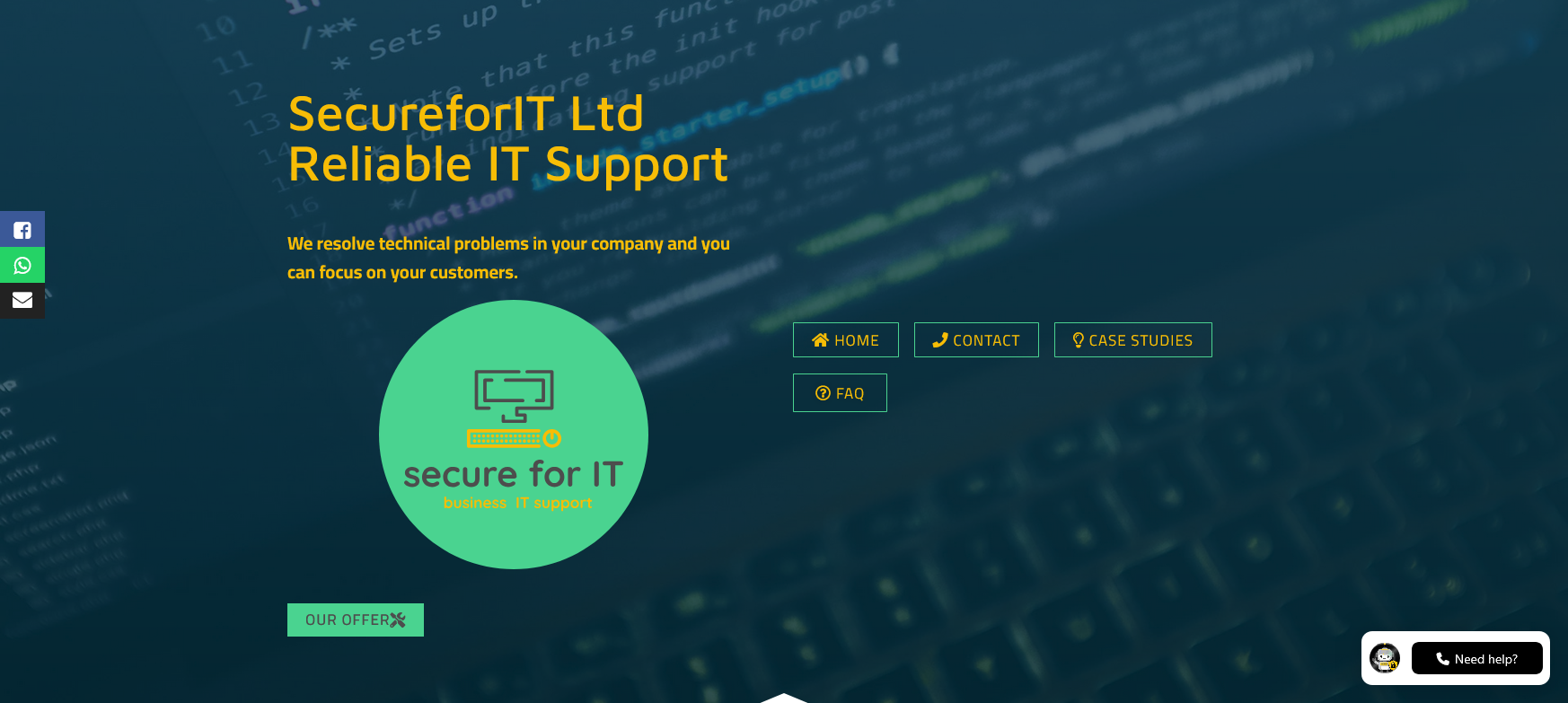 Secure for IT Ltd Website Screenshot 001