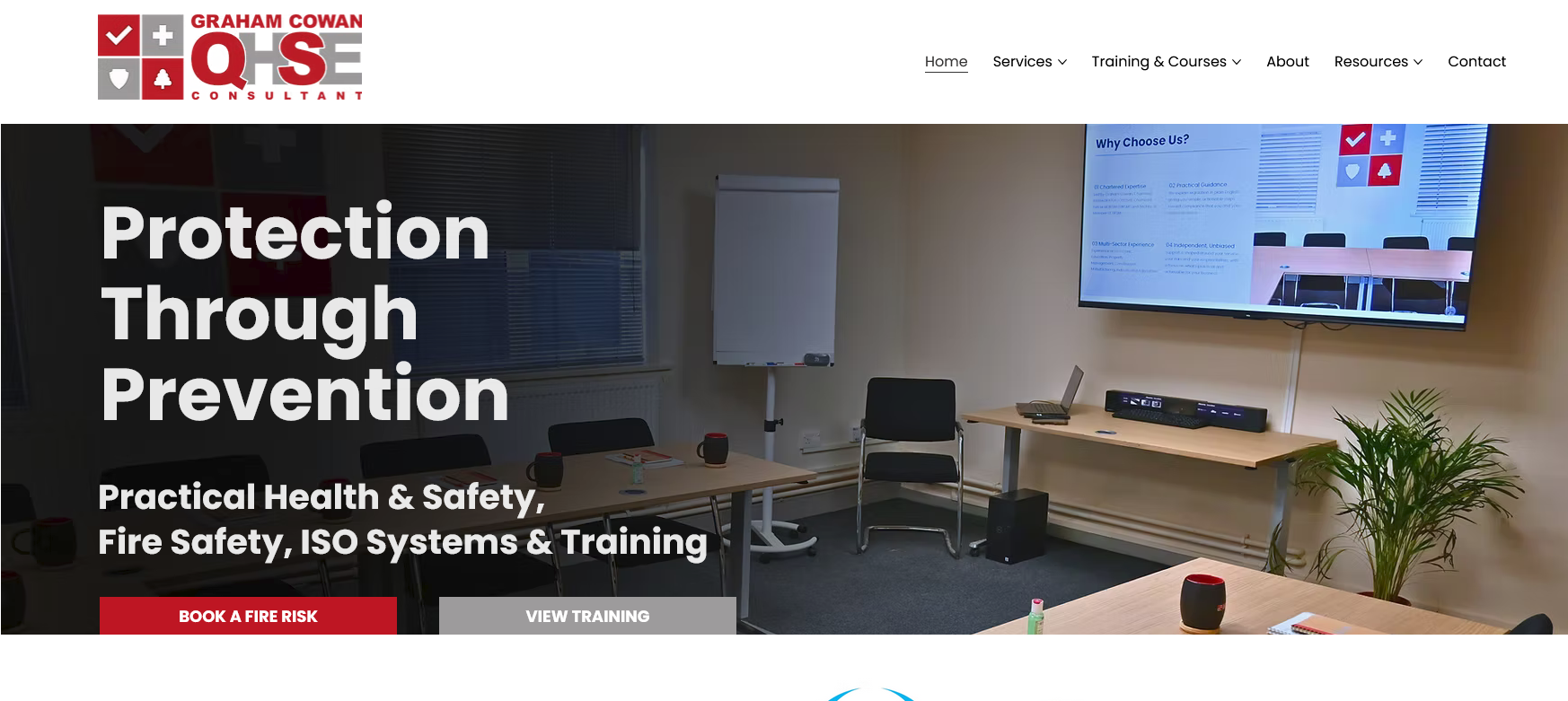 Graham Cowan QHSE Consultancy Services Ltd Website Screenshot 001
