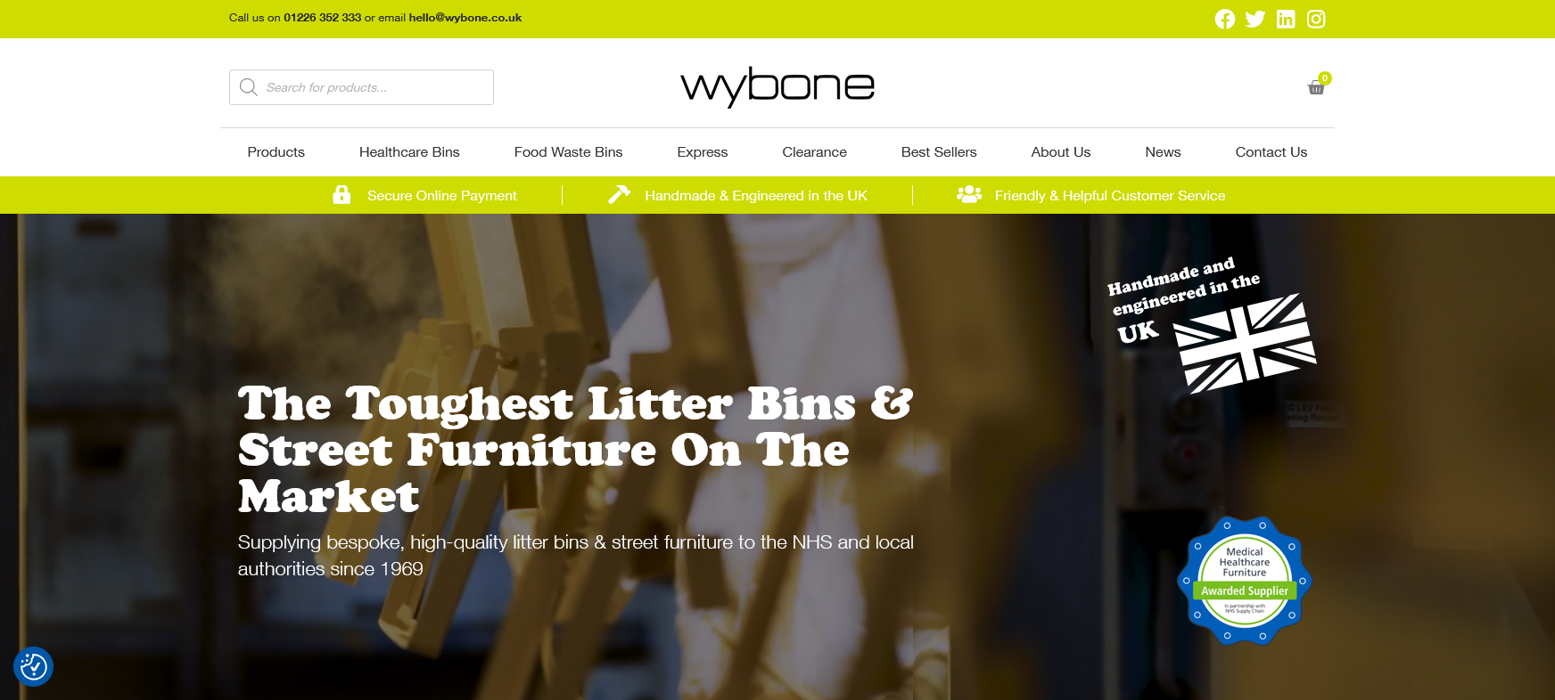 Wybone Website Screenshot 001