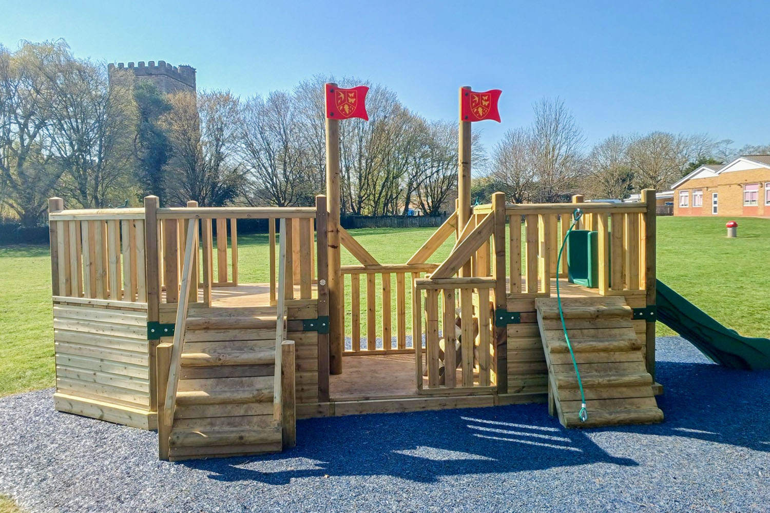 Sovereign Play Installs the Brig Play Ship Climbing Frame at Bedfordshire Primary School