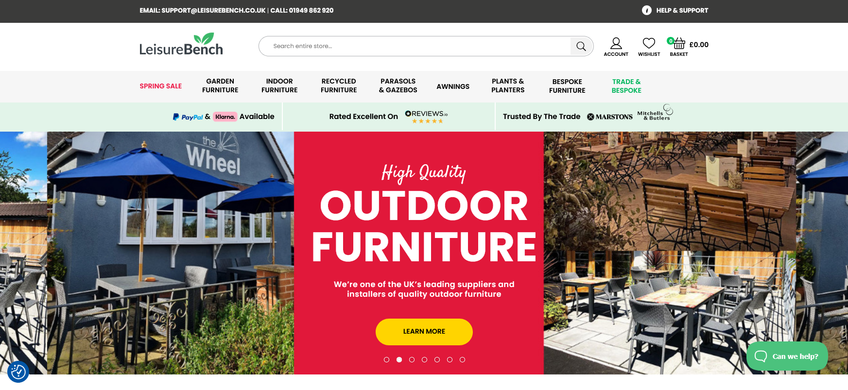 LeisureBench Ltd Website Screenshot 001