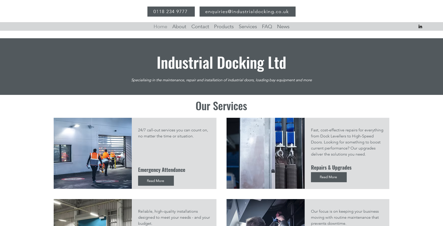 Industrial Docking Website