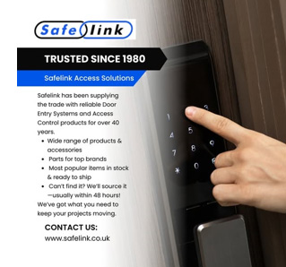 Safelink Marks 45 Years of Excellence in Door Entry and Access Control