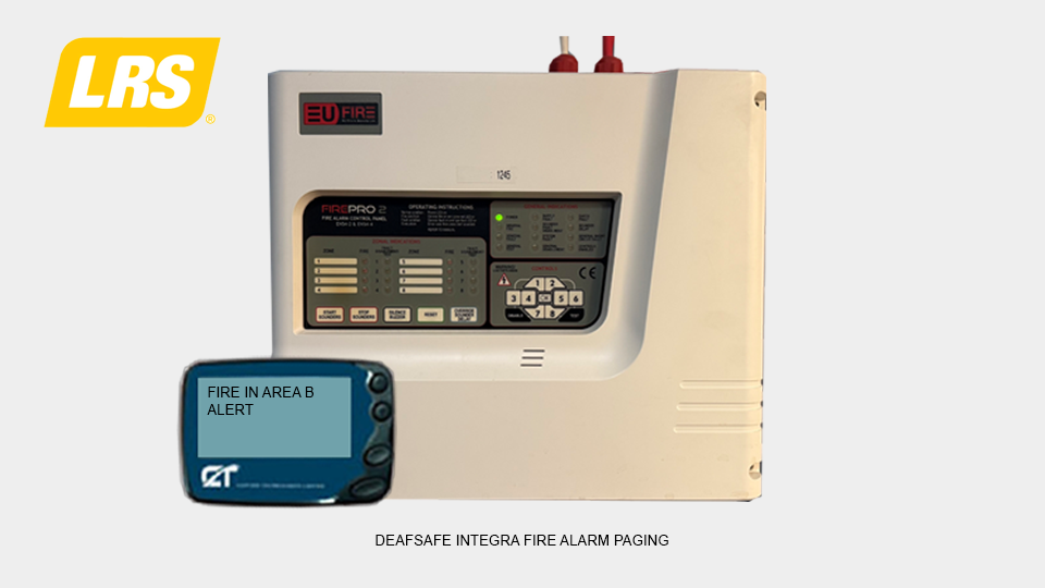 DeafSafe Integra fire alarm paging system