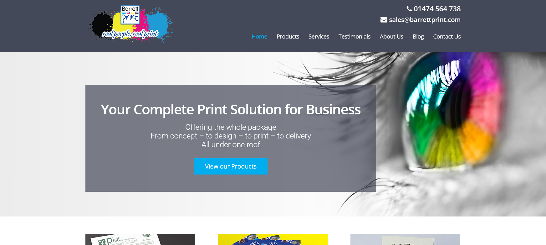 Barrett Print Website Screenshot 001
