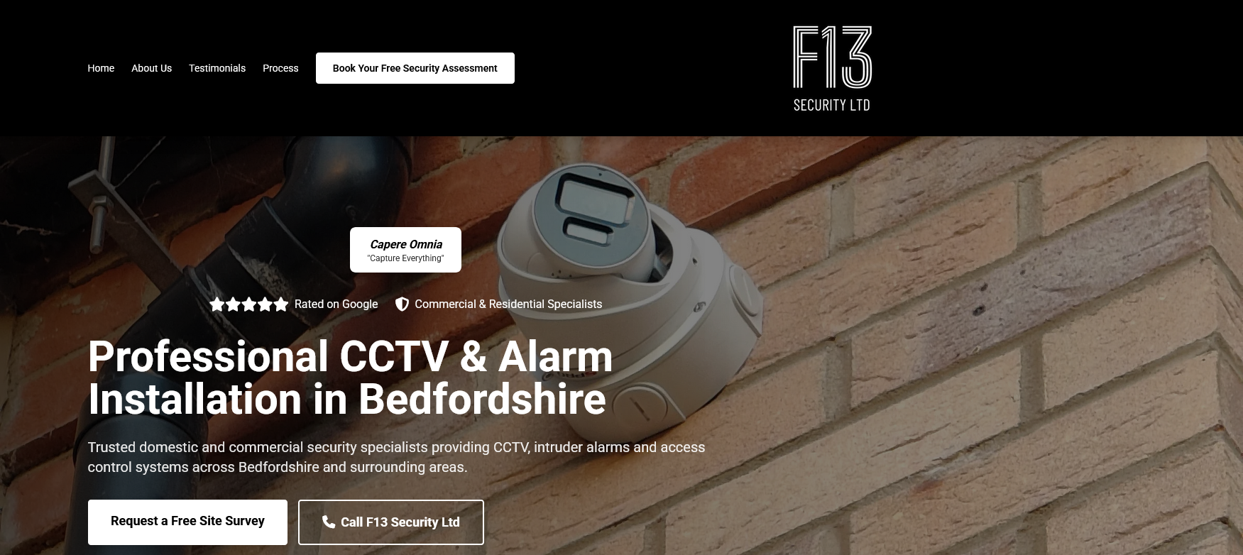 F13 Security Ltd Website Screenshot 001