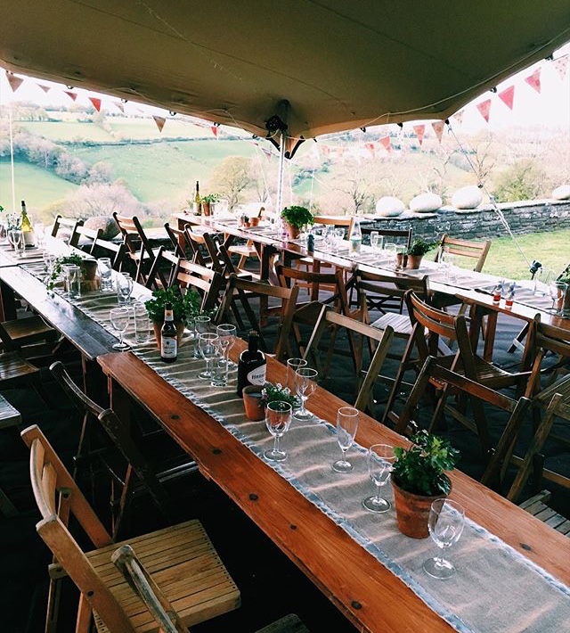 Rustic Trestle Tables