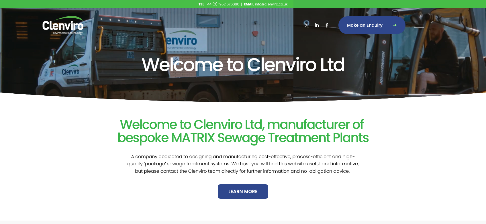 Clenviro Ltd Website Screenshot 001