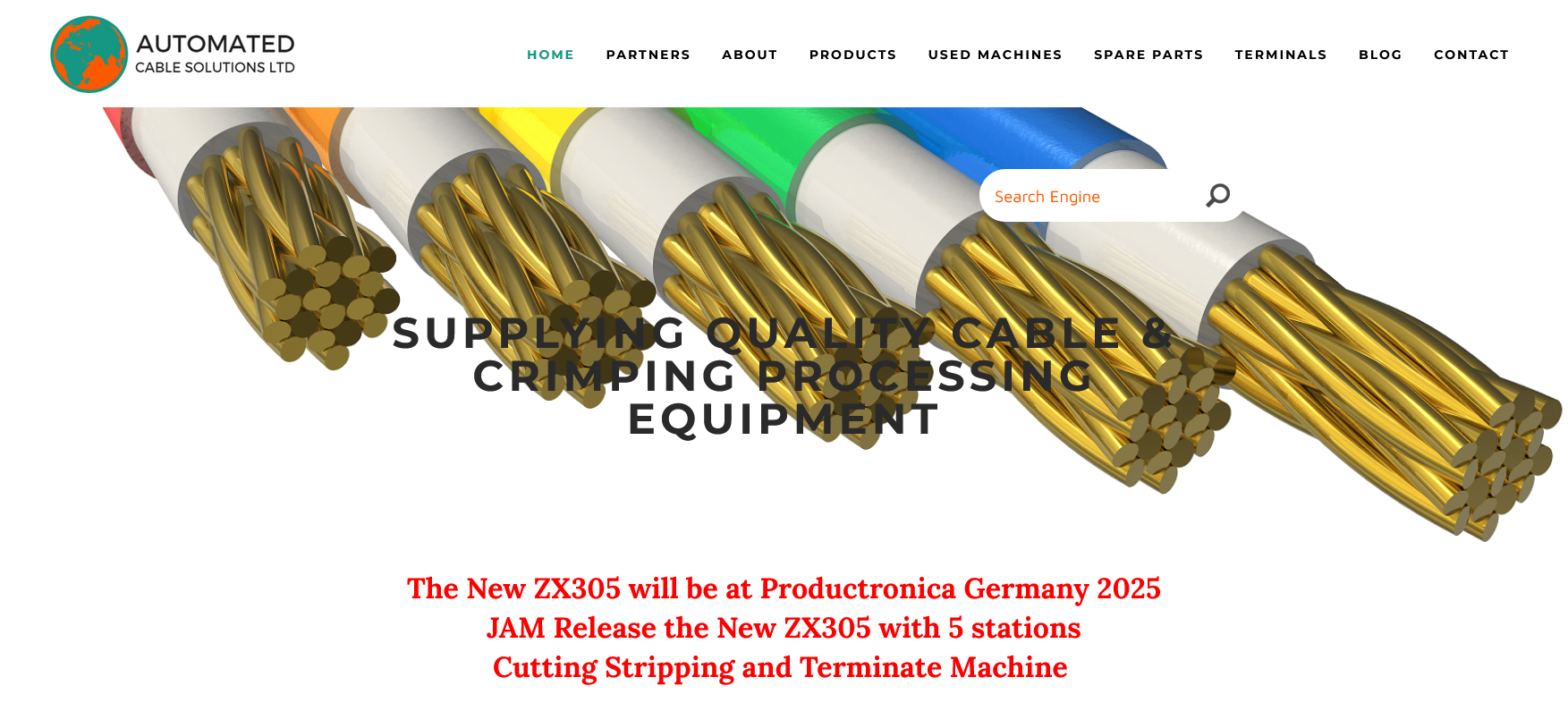 Automated Cable Solutions Ltd Website Screenshot 001