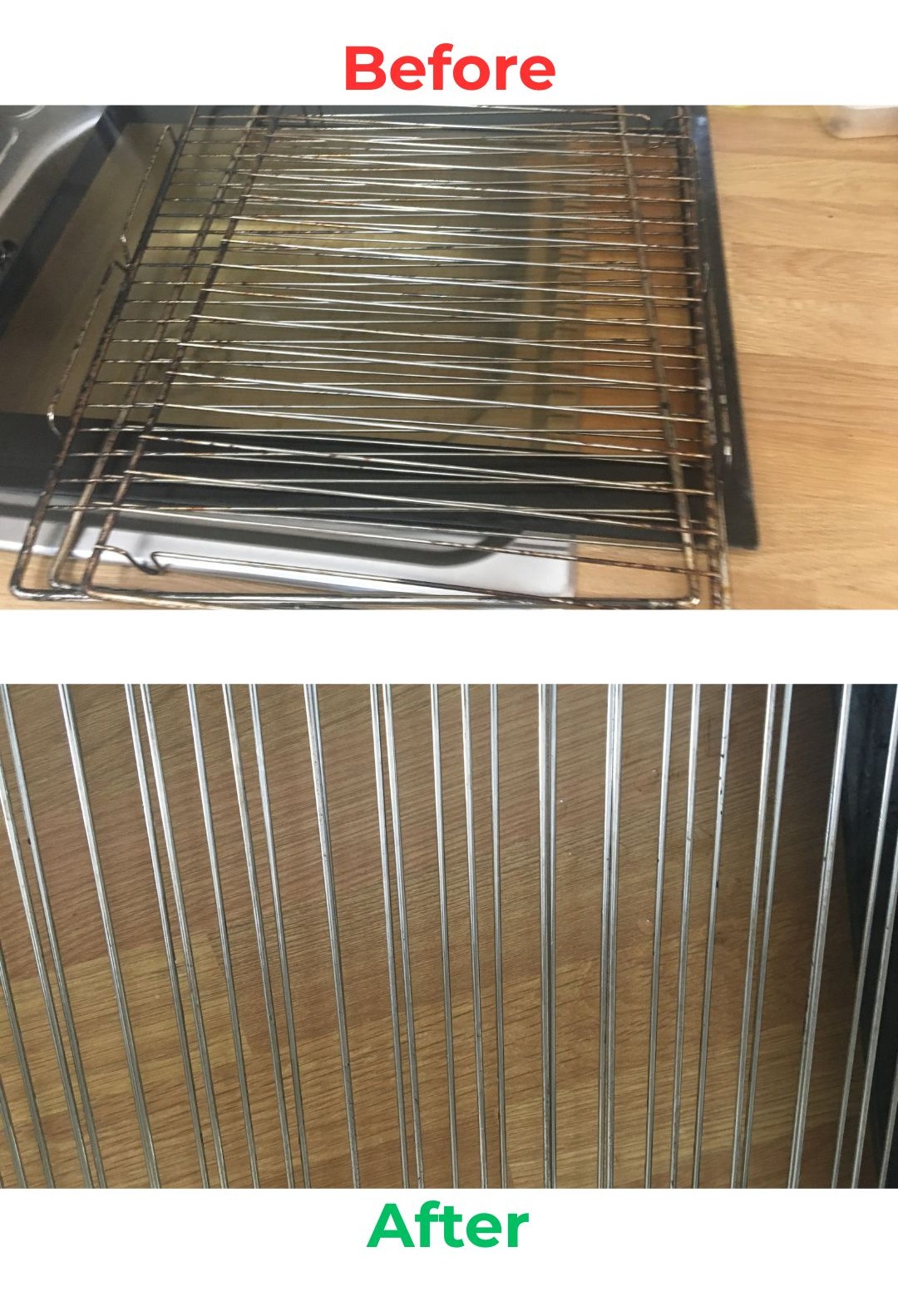 Oven Cleaning Before / After