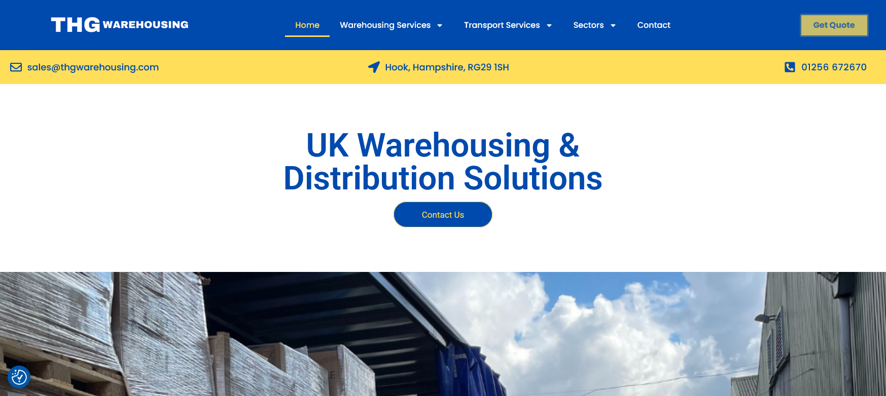 THG Warehousing Ltd Website Screenshot 001