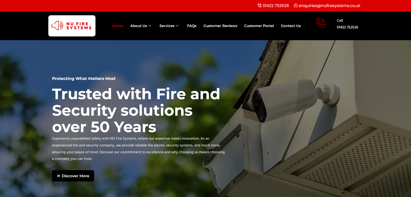 NU Fire Systems Ltd Website Screenshot 001