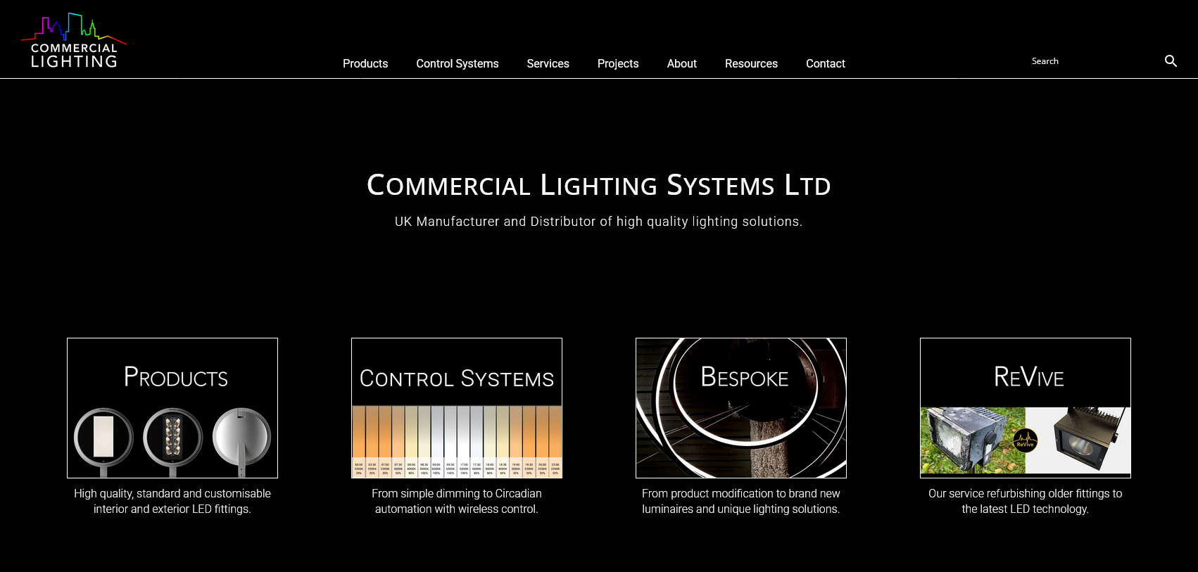 Commercial Lighting Systems Ltd Website Screenshot 001