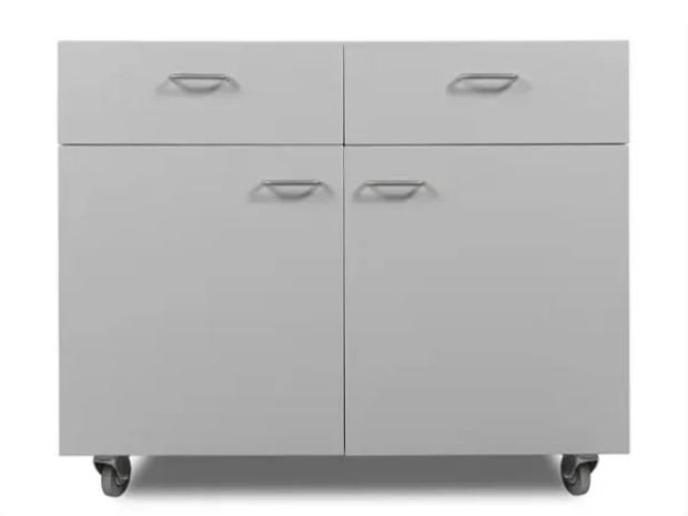 Double Mobile 2 Door 2 Drawer Unit
