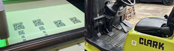 Custom QR Code Printing on Heskins Tape