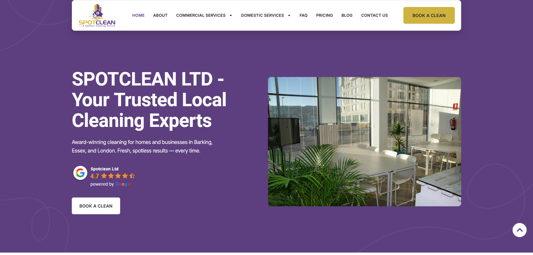 Spotclean Ltd Website Screenshot 001