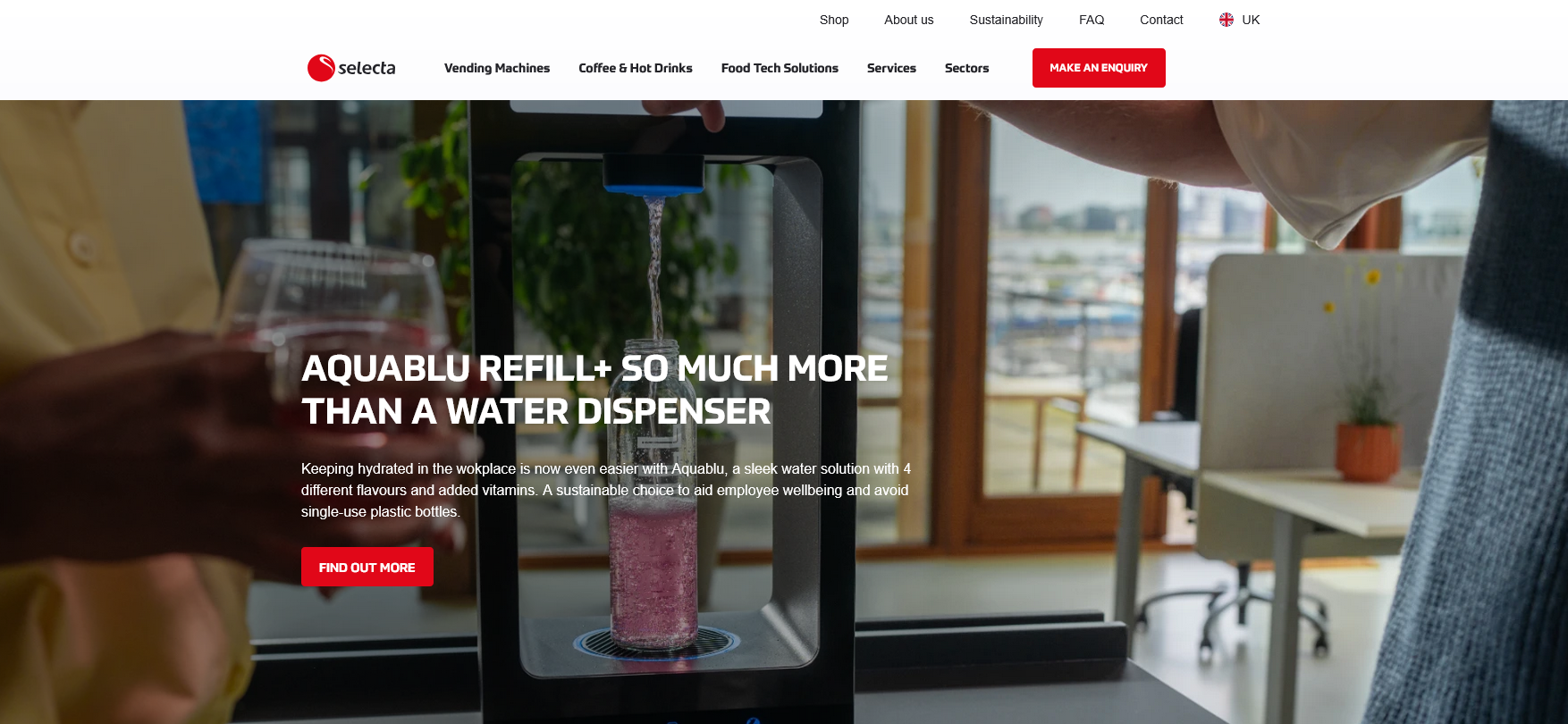 www.selecta.com/uk website