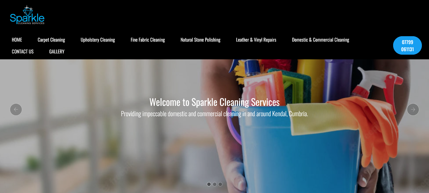Sparkle Cleaning Services Ltd Website Screenshot 001