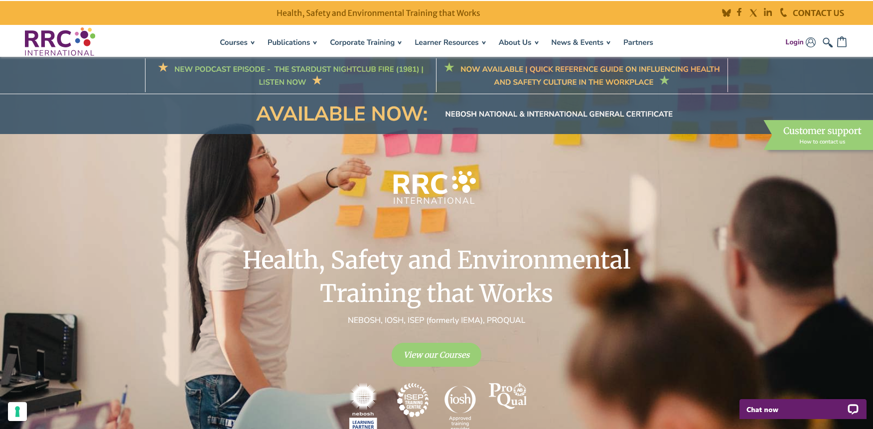 RRC International Website Screenshot 001