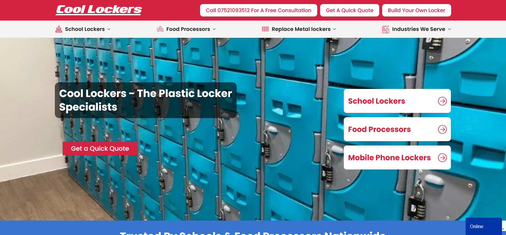 Cool Lockers Website Screenshot 001