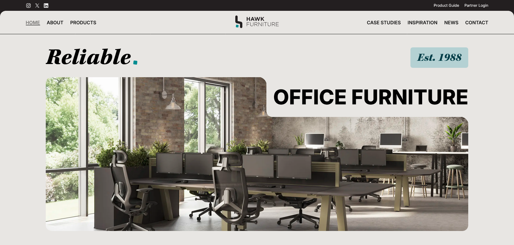Hawk Furniture Ltd Website Screenshot 001