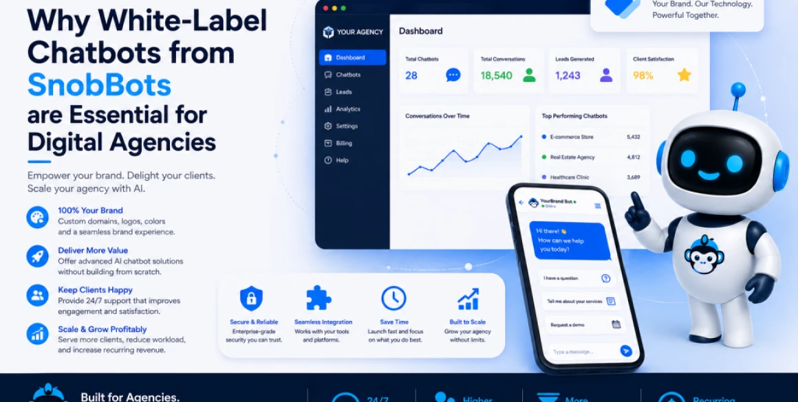 Why White-Label Chatbots from SnobBots are Essential for Digital Agencies