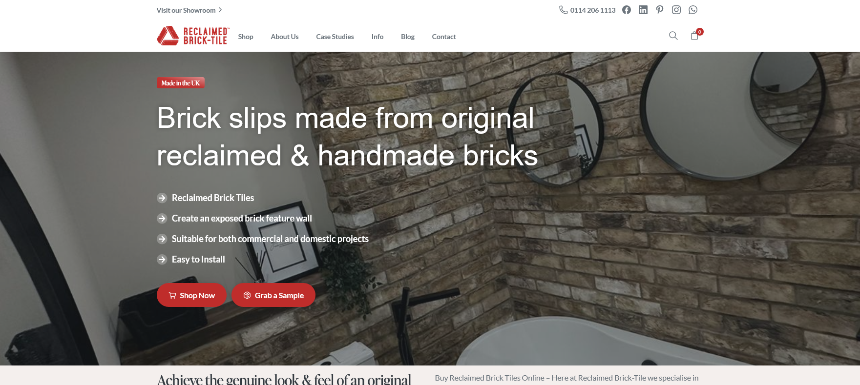 Reclaimed Brick-Tile Website Screenshot 001