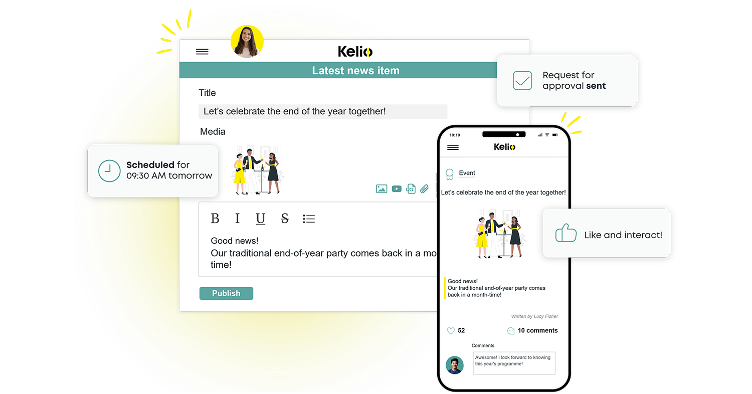 Kelio launches internal communication functionality!
