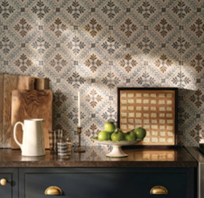 Kitchen refresh with  stylish practical tile splashbacks