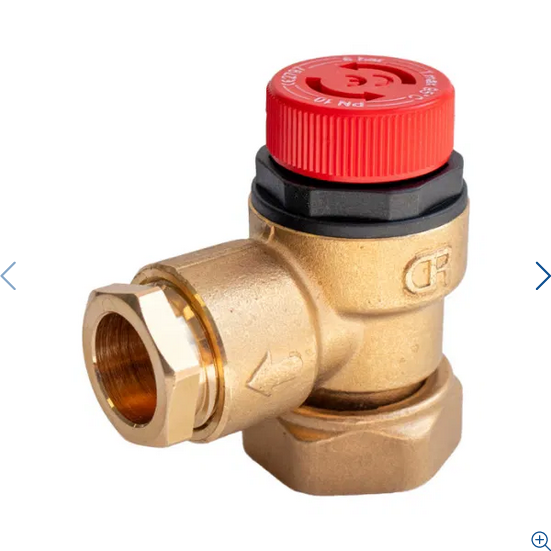 Altecnic / Caleffi Pressure Relief Valve with Circlip Connection 4.5 Bar - F0000477