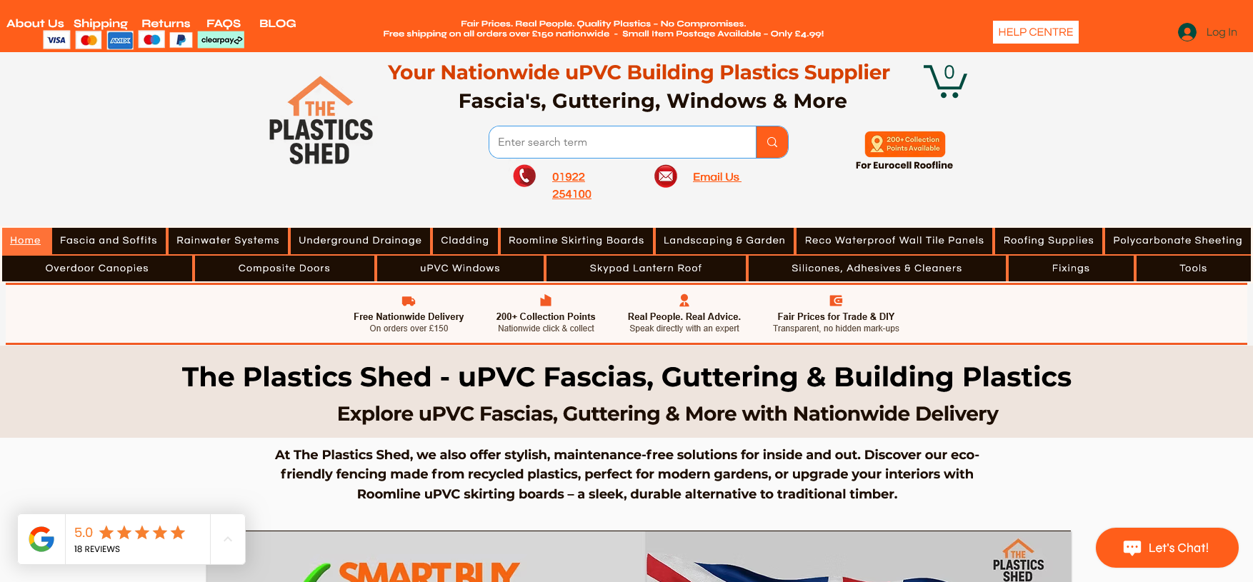 The Plastics Shed Ltd Website Screenshot 001
