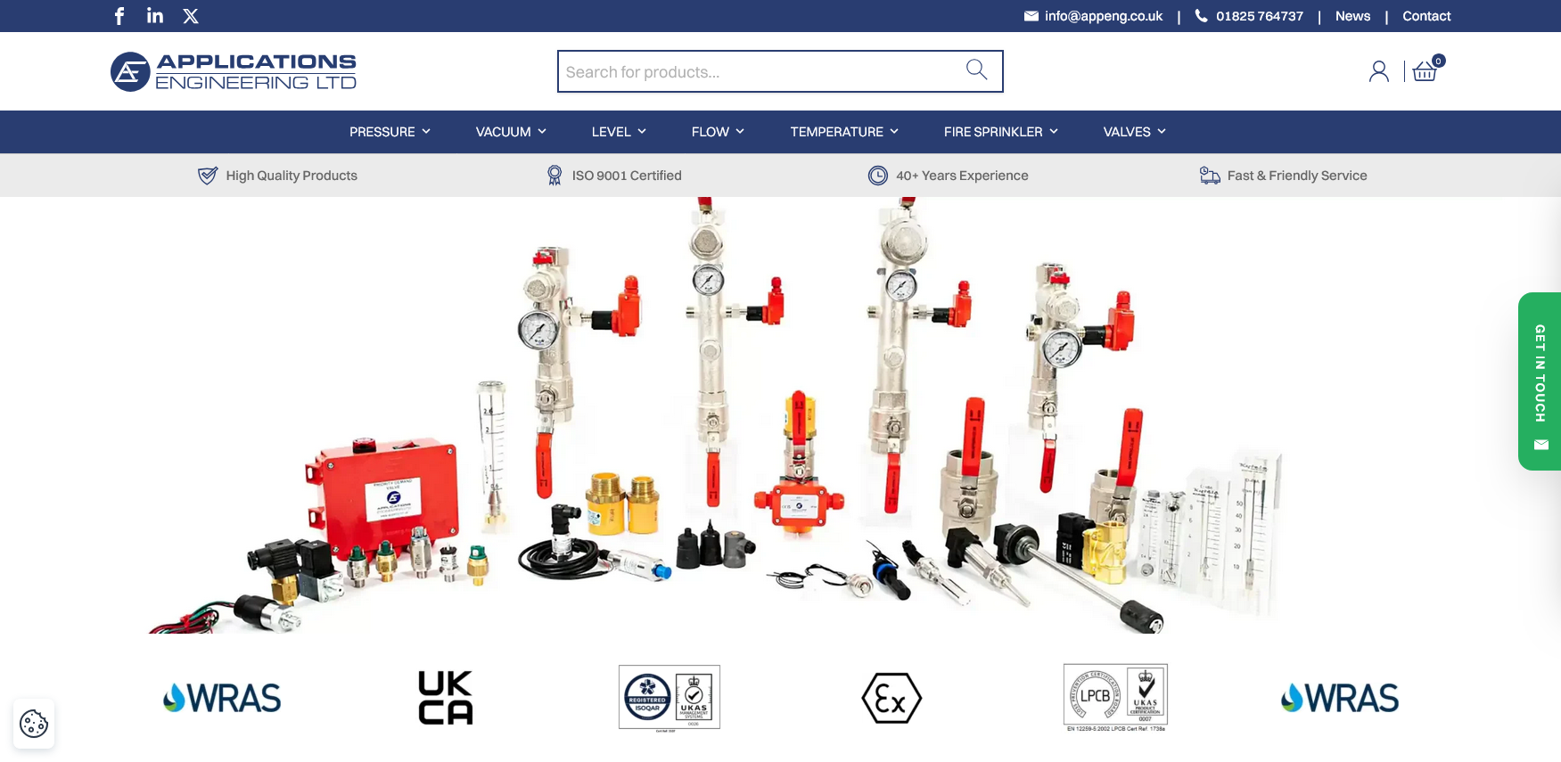 Applications Engineering Website Screenshot 001