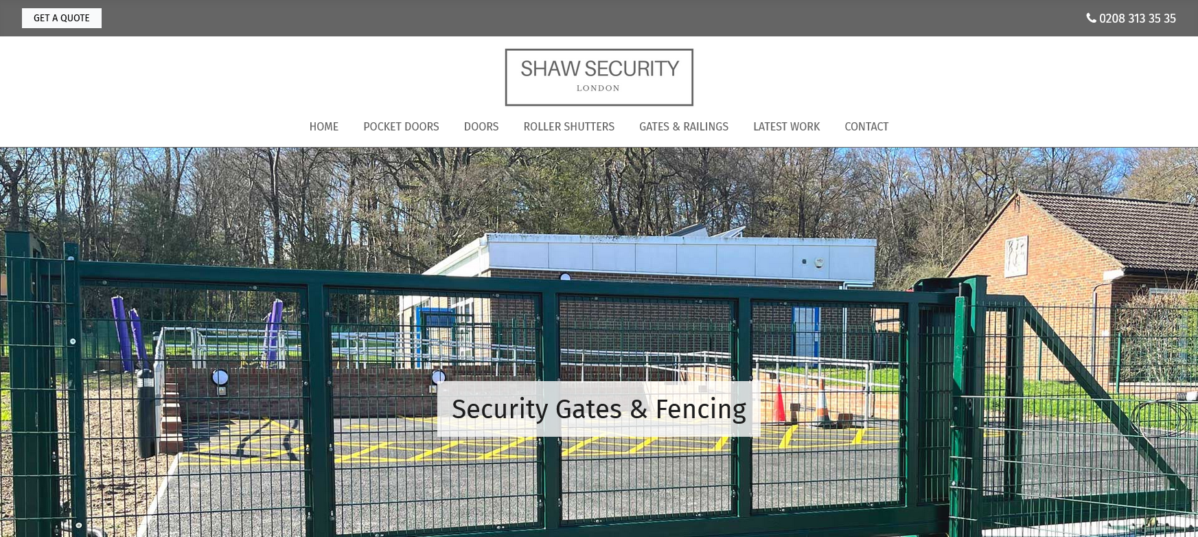 Shaw Security Website Screenshot 001