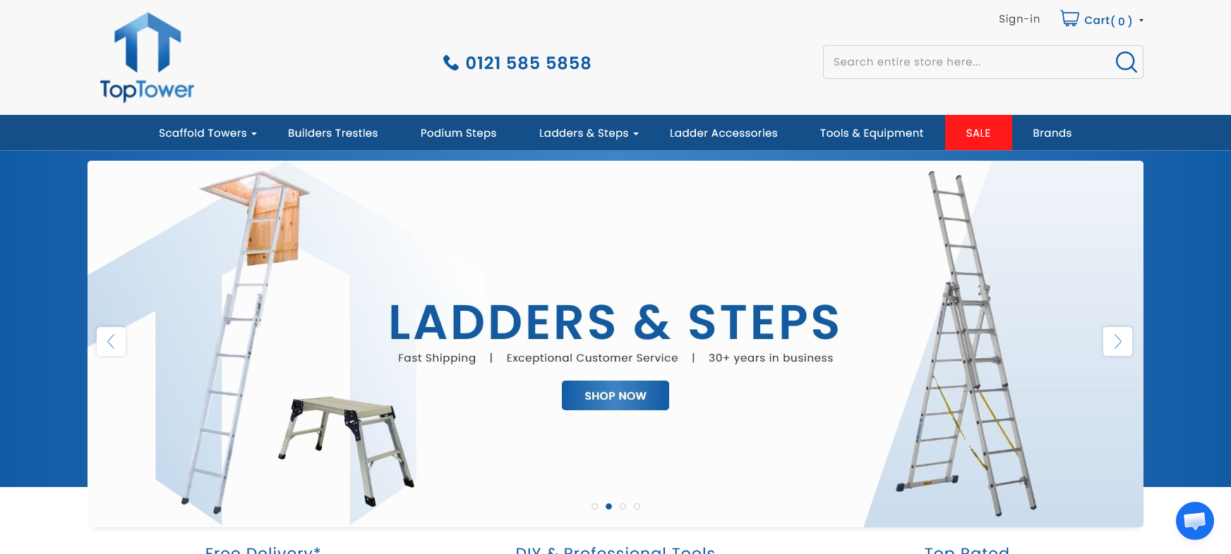 TopTower Ltd Website Screenshot 001