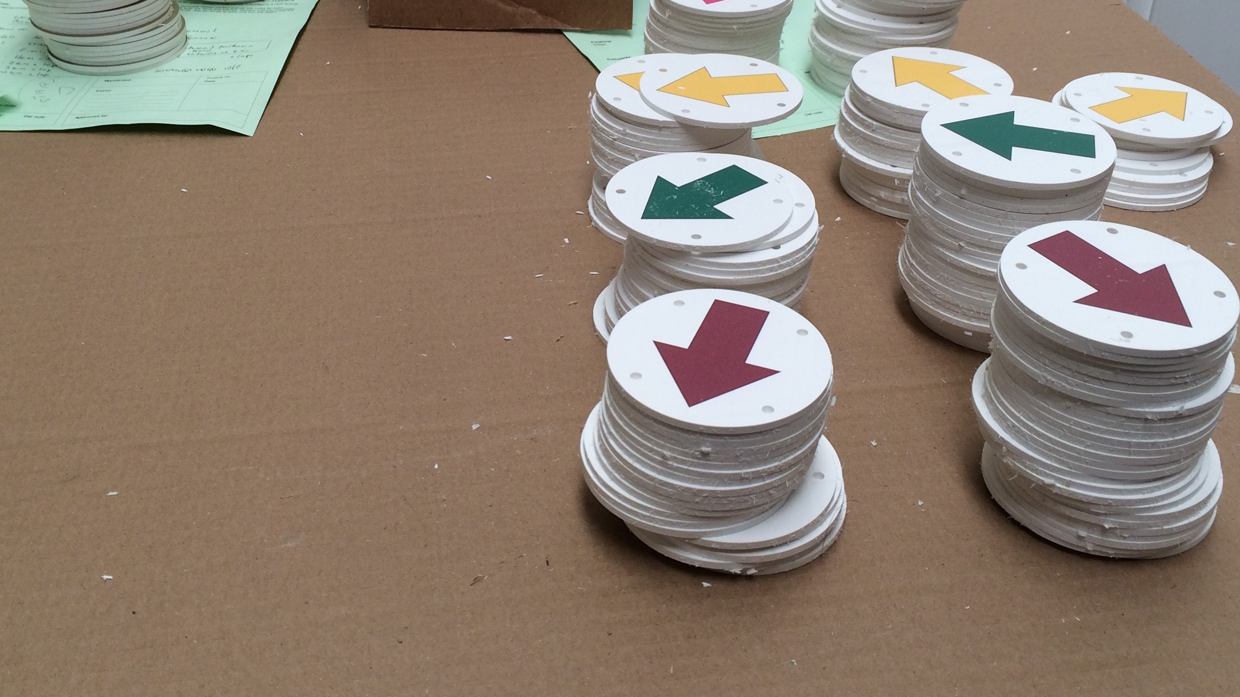 Selection of waymarker discs at 76mm dia for directing visitors on walks, footpaths & trails.  2 material & durability options.