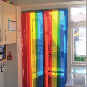 School Free Flow PVC Strip Curtains
