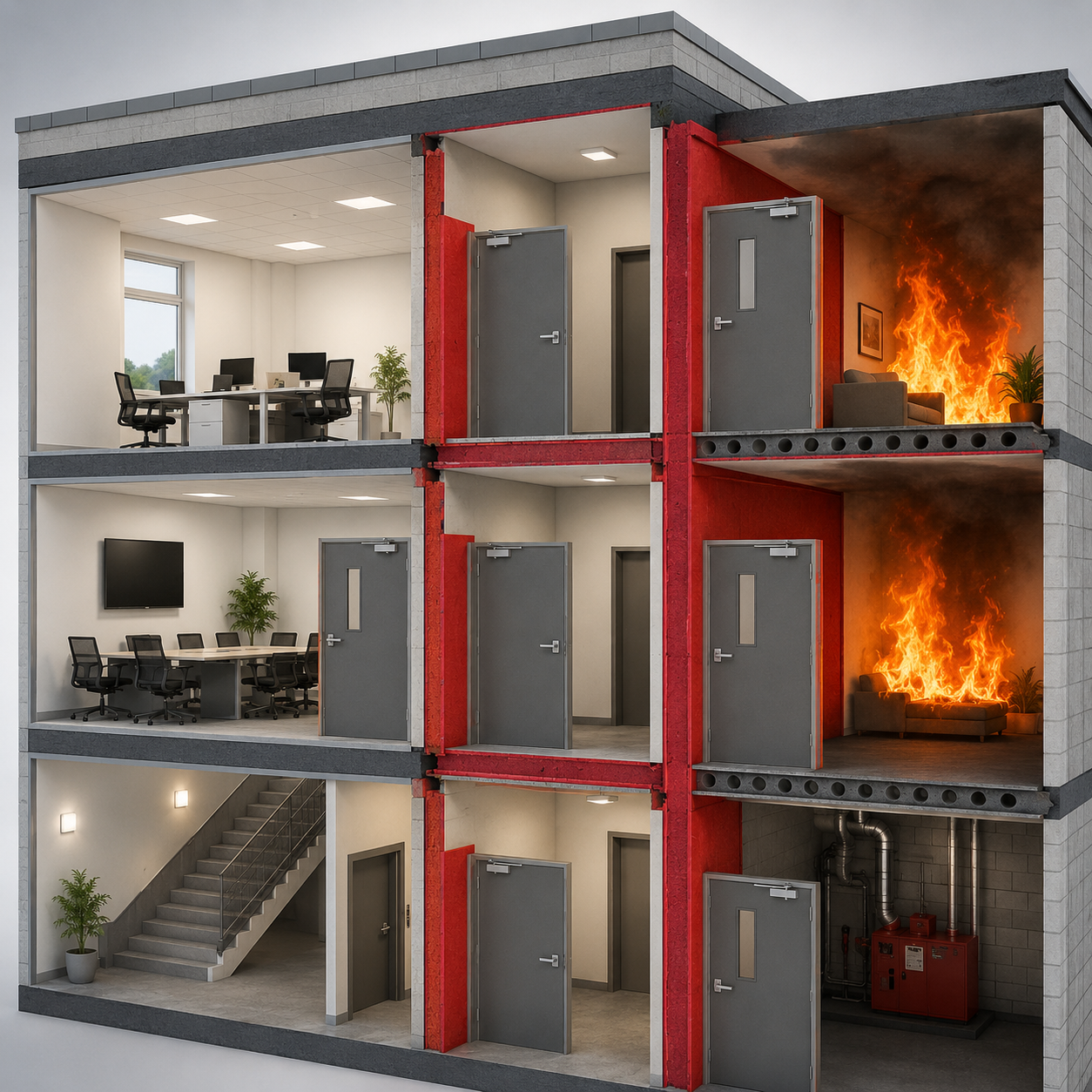 Fire compartmentation