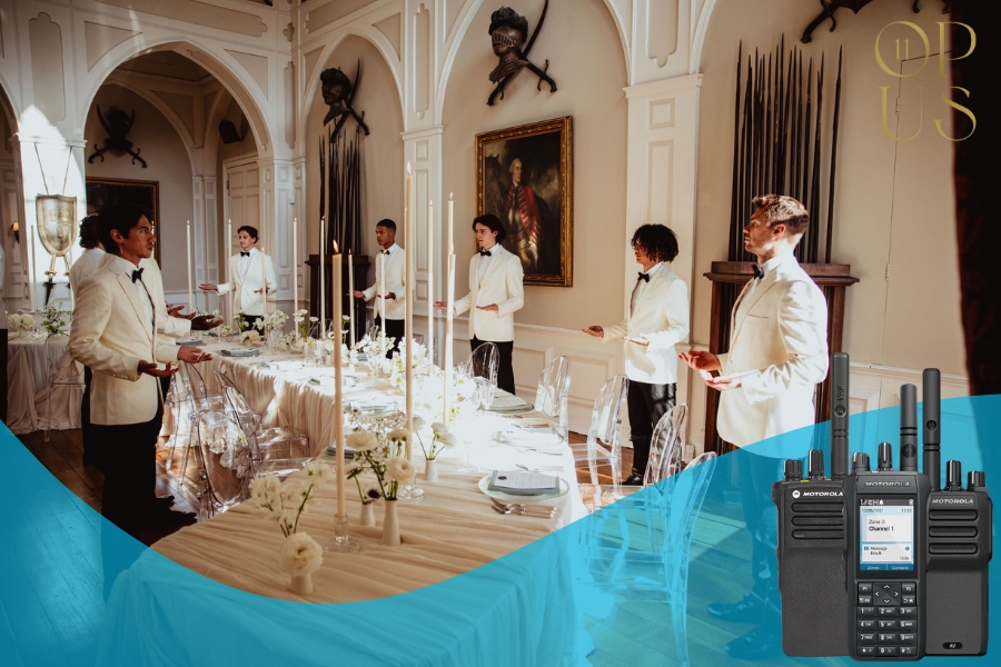 Specialist Hire Radios for Opus 11’s Luxury London Events