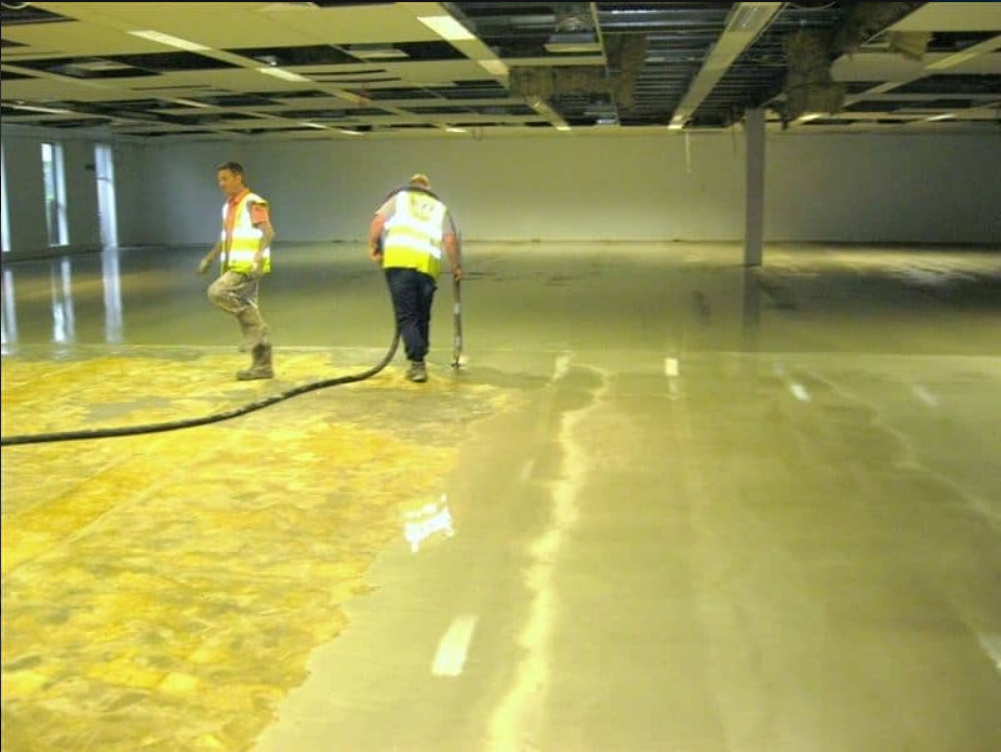 Pump screed application