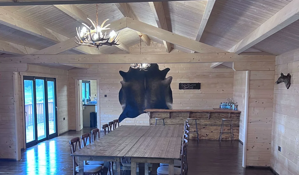 Commercial Log Cabin Shooting Lodges in Lincolnshire