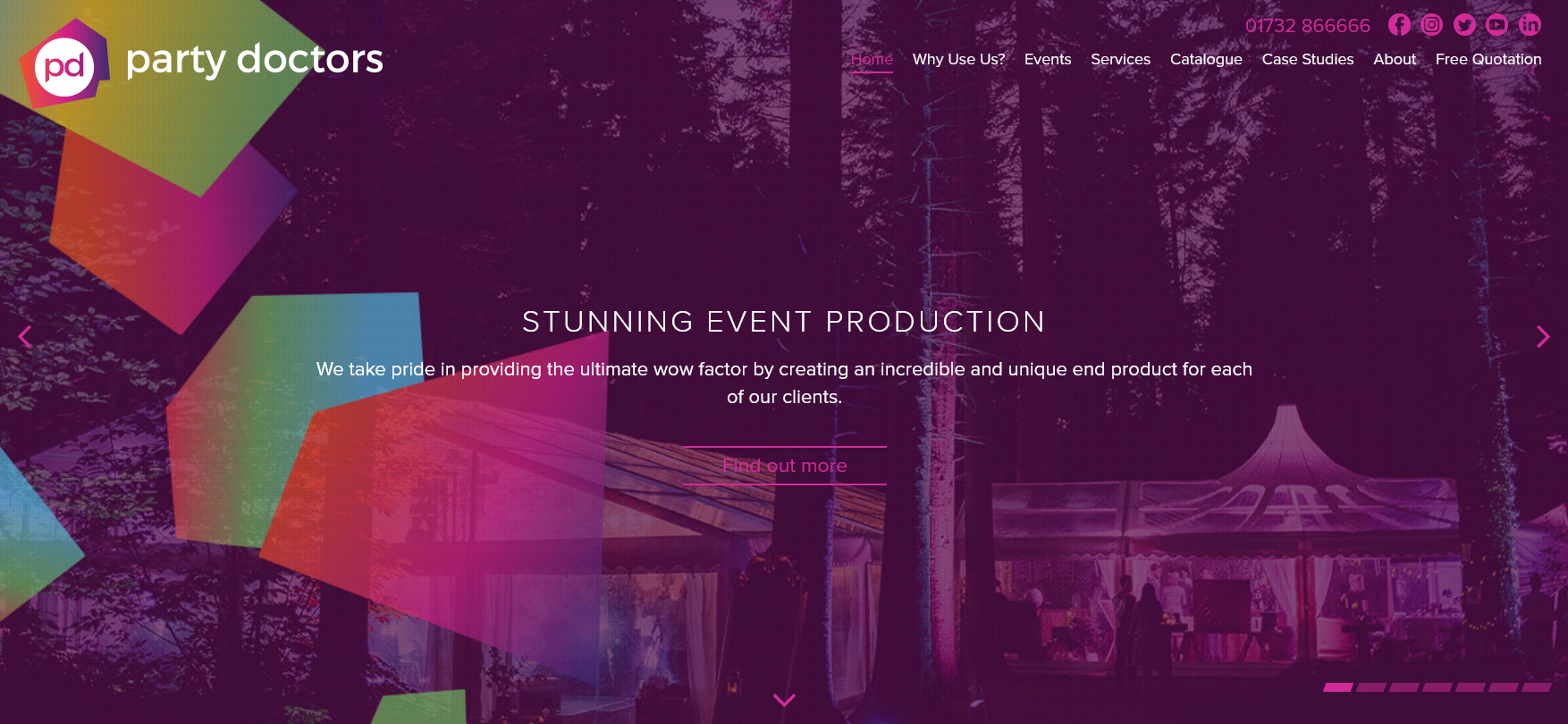 Party Doctors Website Screenshot 001