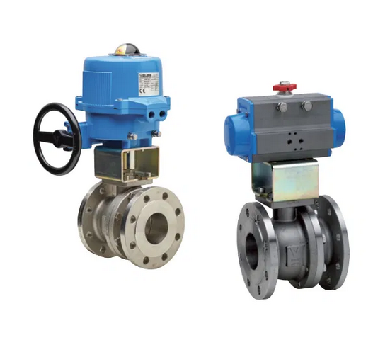 Electrically & Pneumatically Actuated Ball Valves, Full Bore, Split Body Type