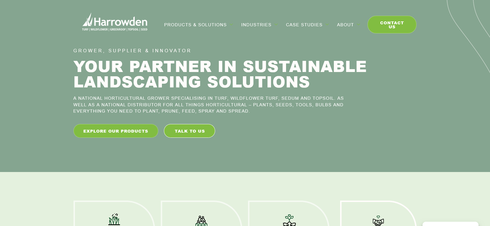 Harrowden Turf Ltd Website Screenshot 001