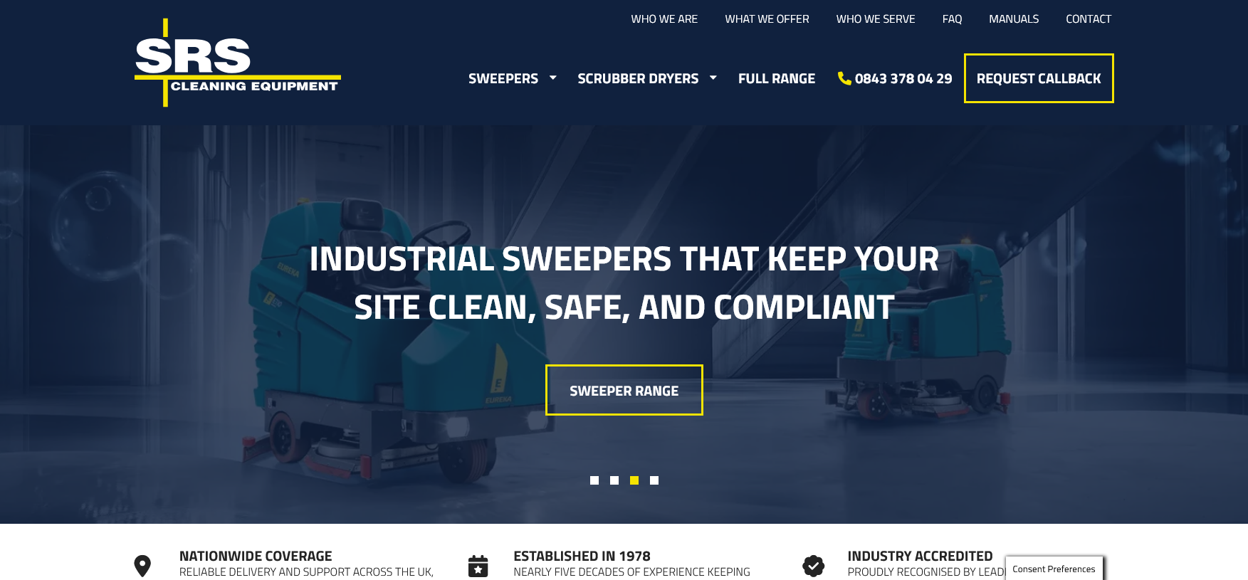 SRS Cleaning Equipment Website 001