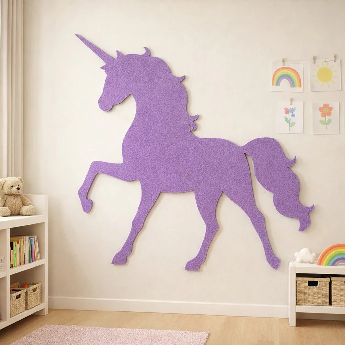 Unicorn Shaped Acoustic Panel