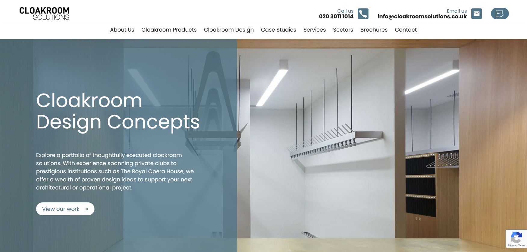 Cloakroom Solutions Website Screenshot 001